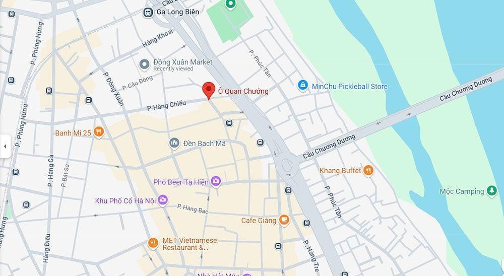 Map of O Quan Chuong Gate